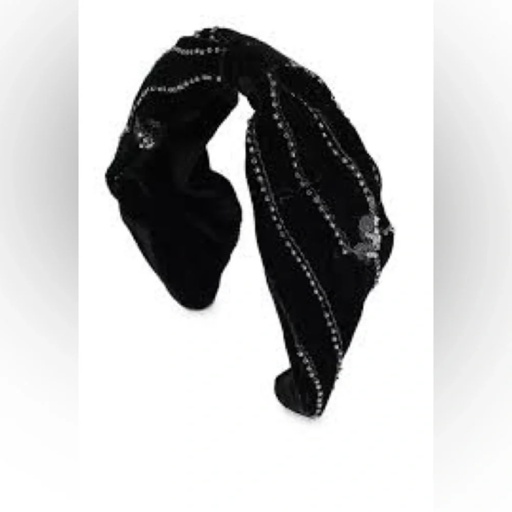 Zara Girls  Black Beaded Headband - NWT